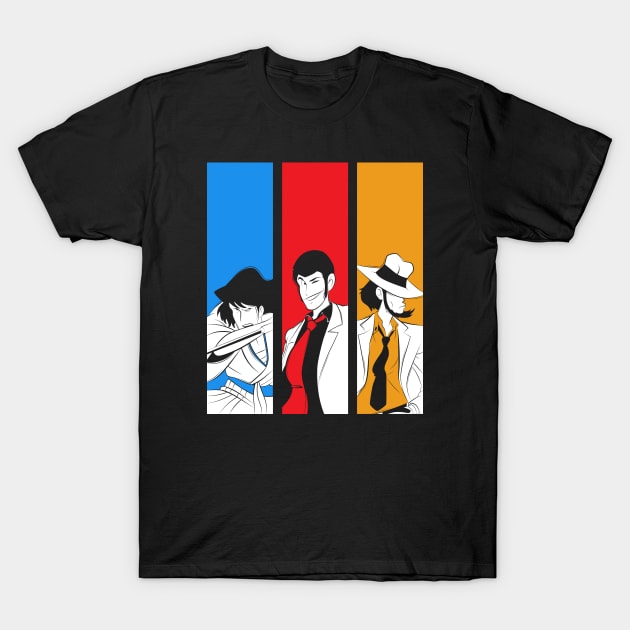 054b Lupin trio T-Shirt by Yexart